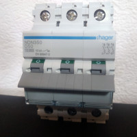 HAGER NDN350 3P 10kA D-50A 3M circuit breaker
