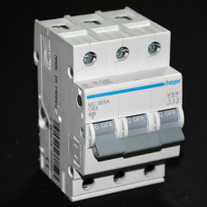 Hager MCN363 Circuit Breaker 3P 6kA C-63A 3M