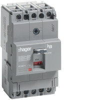HDA080L, In=80А, 3п, 18kA, x160 автоматичний вимикач Hager