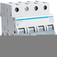 Hager 4P 6kA C-10A 4M Circuit Breaker, MCN410