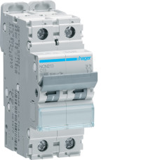 Hager 2P 10kA C-13A 2M Circuit Breaker, NCN213