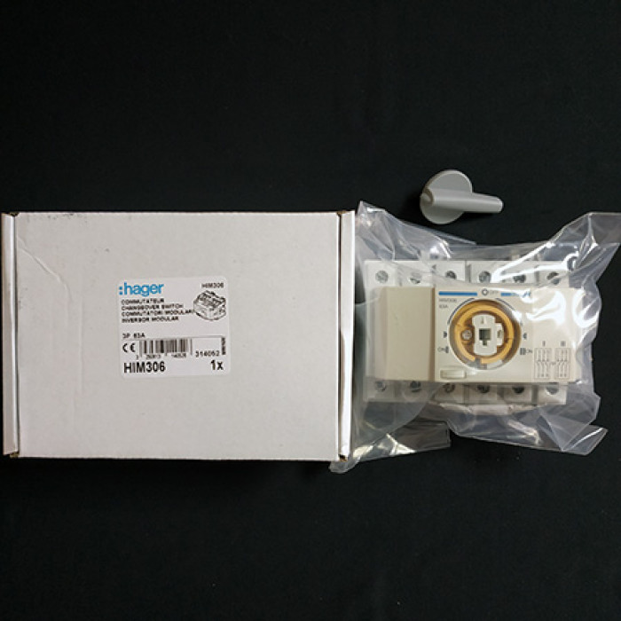 Changeover switch Нager HIM306 three-phase 63A, 3P