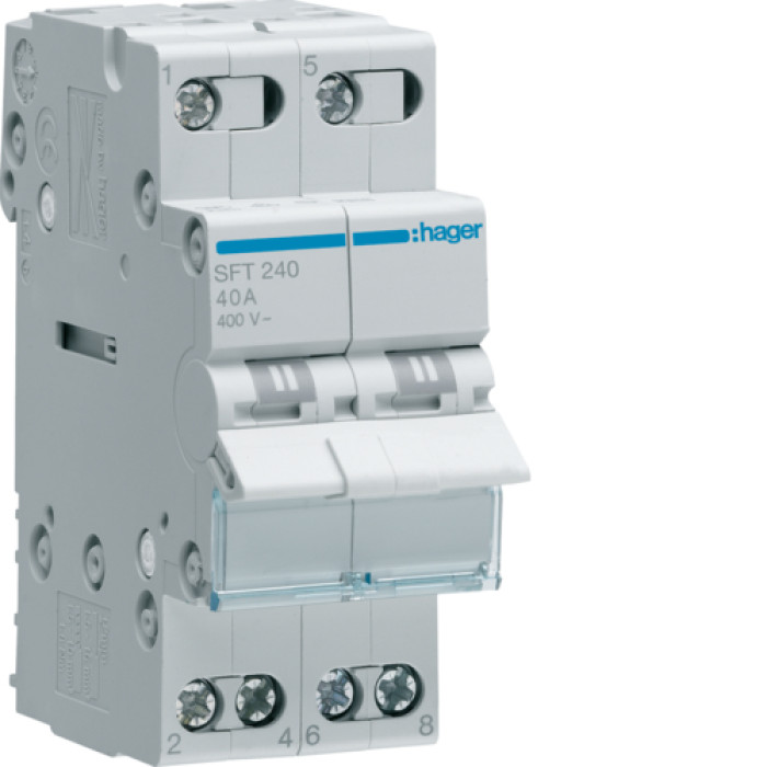 SFT240 Hager changeover switch 40a