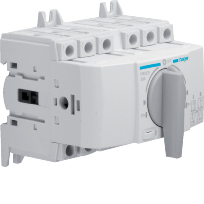 HIM302 Hager three-phase changeover switch 20A