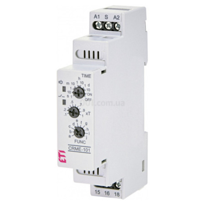 Багатофункціональне реле часу CRME-101 (12-240V AC/DC, 1x16A_AC1) ETI