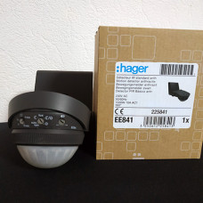 Датчик движения HAGER EE841 IP-55, 10A, 360град.
