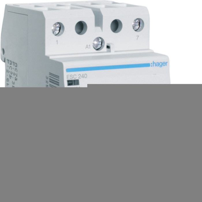 Contactor 40A, 2HB, 230V Hager ESC240