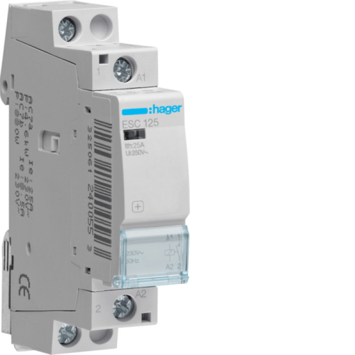 Contactor 25A, 1HB, 230V Hager ESC125