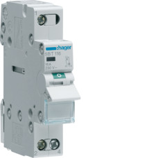 Hager Load Switch, 1-Pole, with On/Off Indicator, 16A/230V, SBT116