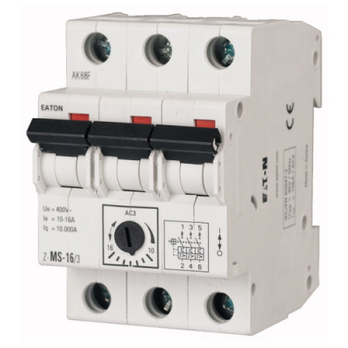 Automatic motor protection switch 3p 10A Z-MS-10/3 EATON
