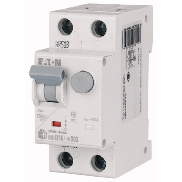 Дифференциальный автомат 2п 10A HNB-B10/1N/003 30mA EATON