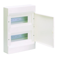 Power supply board with white doors 24 mod. (2x12) COSMOS