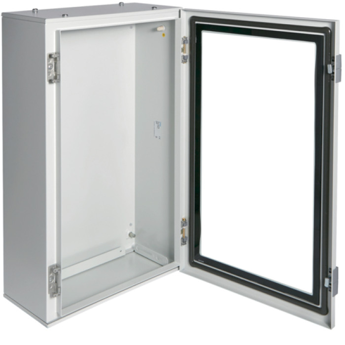 Orion Plus metal cabinet, IP65, transparent doors, 650x400x200mm