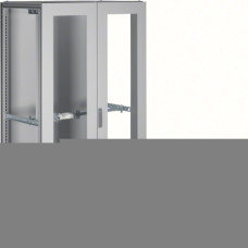 Univers cabinet, IP54/I, 1900x1100x600mm, transparent doors, gray