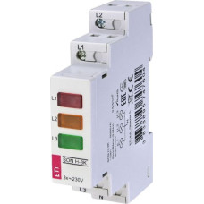 Three-phase voltage presence indicator SON H-3K (3-color) ETI