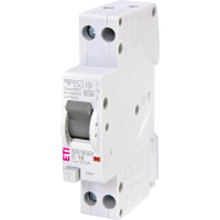 Дифференциальный автоматический выключатель KZS-1M UNI C 16/0,03 тип AC (6kA) (универсальное подключение) ETI