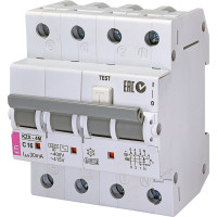 Residual current circuit breaker KZS-4M 3p+N C 16/0.03 type AC (6kA) ETI