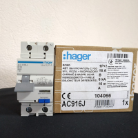 Hager ACA916D difavtomat 1P+N 6kA B-16A 10mA A
