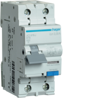Hager 1P+N 6kA B-16A 30mA Residual Current Circuit Breaker, ADA916D