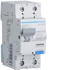 Дифференциальный автоматический выключатель ADA932D 1P+N 6kA B-32A 30mA Hager