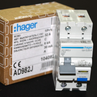 Дифавтомат Hager ADA982D 1P+N 6kA C-32A 30mA A