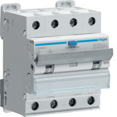 Residual current circuit breaker 4P 6kA C-32A 30mA, Hager ADM482C