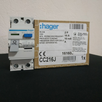 Дифреле Hager CCA216D 2P 16A 10mA A