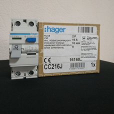 Дифреле Hager CCA216D 2P 16A 10mA A