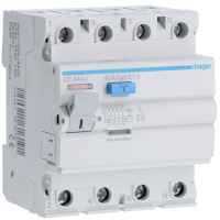 Дифреле Hager CEA440D 4P 40A 100mA