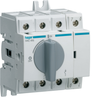 Hager load switch, modular up to 35 mm2, 4 pole 63 A, HAC406