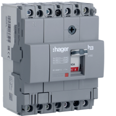 Автоматический выключатель Hager x160. In=40А. 4п. 18kA. Тффикс./мффикс., HDA041L