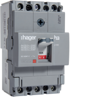 HDA050L , In=50А, 3п, 18kA, x160 автоматический выключатель Hager