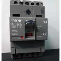 HDA100L, In=100A, 3p, 18kA, Hager x160 circuit breaker Hager