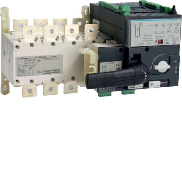 Automatic Transfer Switch (ATS) with Motor Drive, Controller, I-0-II, 4P 400A, HIC440G