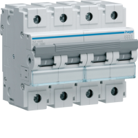 Hager 4P 10kA C-125A 6M Circuit Breaker, HLF499S