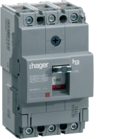 Автоматичний перемикач Hager x160. In=25А. 3п. 40kA. Трег./Мфікс., HNA025H