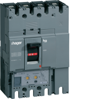 Hager H630 Circuit Breaker. In=400A. 4 points, 50kA. LSI, HND401H