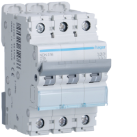 Hager 3P 10kA D-16A 3M Circuit Breaker, NDN316