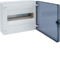 Charger panel with transparent doors, 12 modules (1x12), GOLF