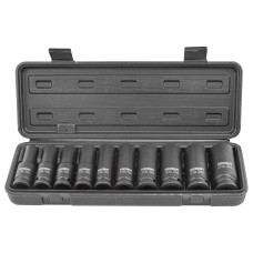 Набор головок ударных глубоких 1/2", 10 пр. (6-гр.) (10-24 мм) FORCEKRAFT FK-4107-5MPB