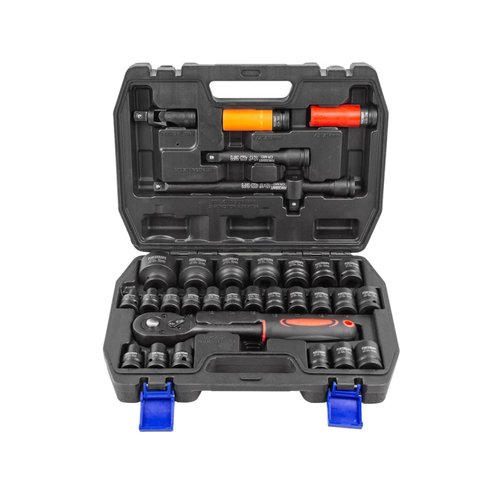 Impact tool set 32 ​​pcs. 1/2" (6/12-gr.) (8-32 mm) FORCEKRAF FK-4323-5MPB
