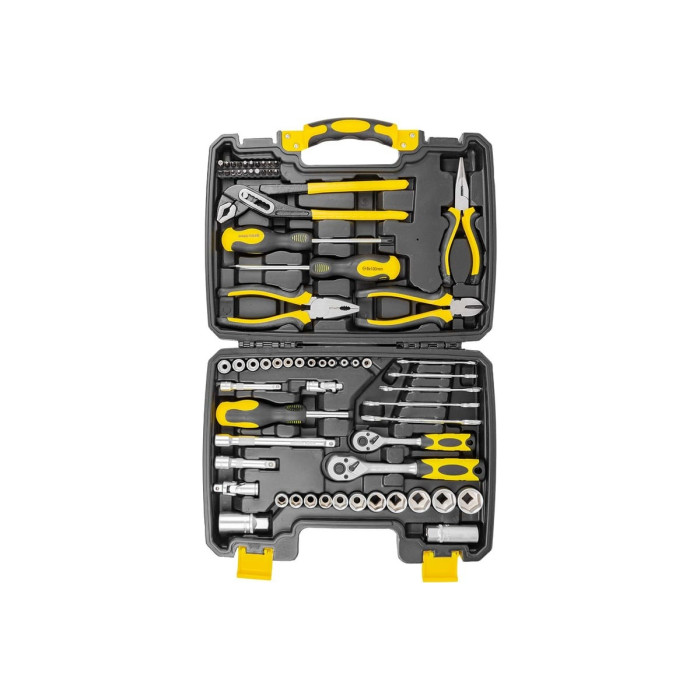 Combination tool set 65 pcs. 1/4", 3/8" (6-gr.) (4-24 mm) FORCEKRAFT FK-3651