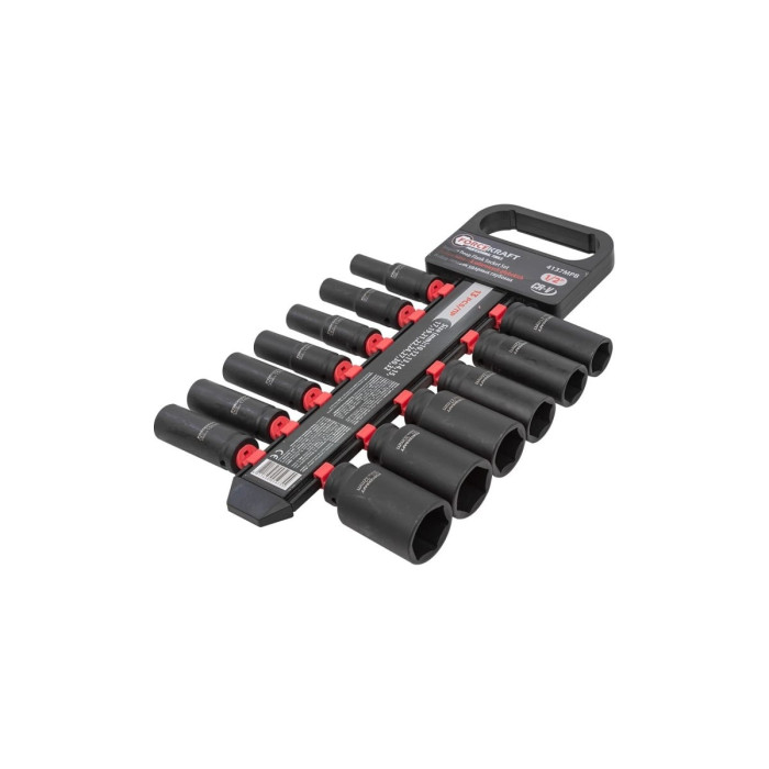 Combination impact socket set 1/2", 13 pcs. (6-gr.) (10-32 mm) FORCEKRAFT FK-4137MPB