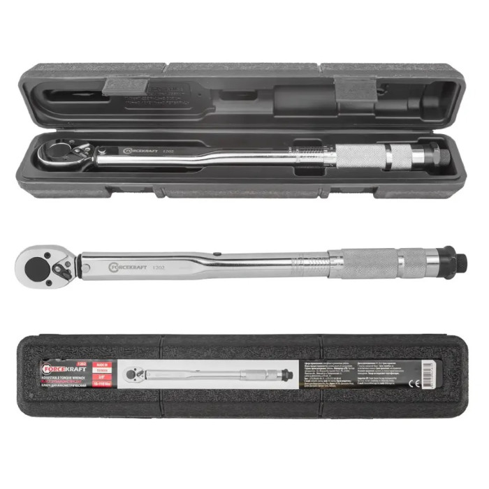 Динамометричний ключ 3/8" (19-110 Нм) FORCEKRAFT FK-1202