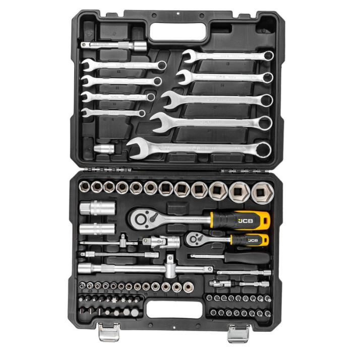 Набор инструментов 82 пр. 1/4", 1/2" (6-гр.) JCB Tools JCB-4821-5