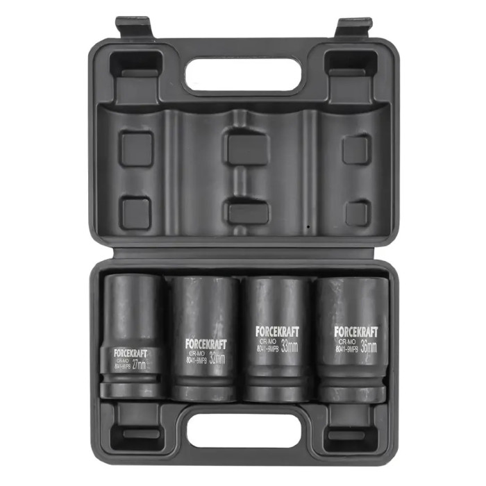 Set of deep impact heads 4 pcs. 1'' (12-gr.) (27, 32, 33, 36 mm) FORCEKRAFT FK-8041-9MPB