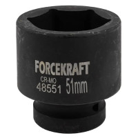 Головка торцева ударна 1" 51 мм (6-гр.) FORCEKRAFT FK-48551