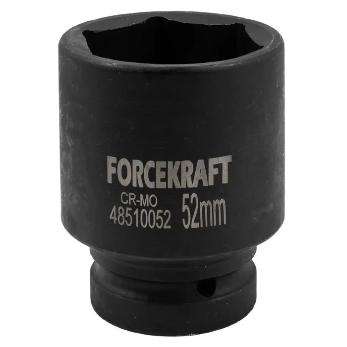 Головка торцева ударна глибока 1" 52 мм (6-гр.) FORCEKRAFT FK-48510052