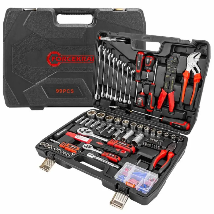 Tool set 99 pcs. 1/4", 1/2" (6-gr.) FORCEKRAFT FK-4992-5