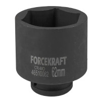 Головка торцевая ударная глубокая 3/4" 62 мм (6-гр.) FORCEKRAFT FK-46510062